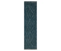 Vado Blue Geometric Area Rug, (2' X 6')