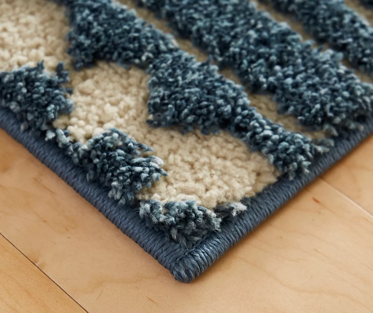 Vado Blue Geometric Area Rug, (2' X 8') 2 Vado Blue Geometric Area Rug, (2' X 8') - Image 2