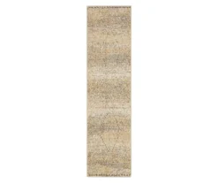 Vado Tan Geometric Area Rug, (2' X 8')