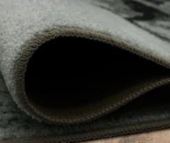 Fusion Gray & Black Abstract Area Rug, (2.5' X 10') 13 Fusion Gray & Black Abstract Area Rug, (2.5' X 10') -Cuisinart Store 810600782 A8 5