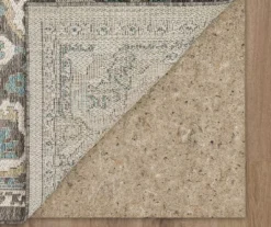 Coastal Desire Light Gray & Turquoise Ornamental Outdoor Area Rug, (5' 3" X 7.5') -Cuisinart Store 810600831 A8 2