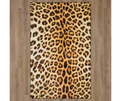 Yellow & Black Leopard Print Area Rug, (4' X 6') 9 Yellow & Black Leopard Print Area Rug, (4' X 6') -Cuisinart Store 810600848 A0 2