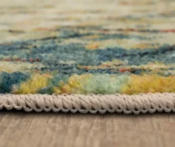 Essa Blue & Beige Ornamental Area Rug, (2' X 8') -Cuisinart Store 810600890 A8 4