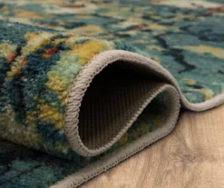 Essa Blue & Beige Ornamental Area Rug, (2' X 8') -Cuisinart Store 810600890 A8 5