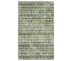 Circos Black & Gray Geo Stripe Area Rug, (8' X 10')