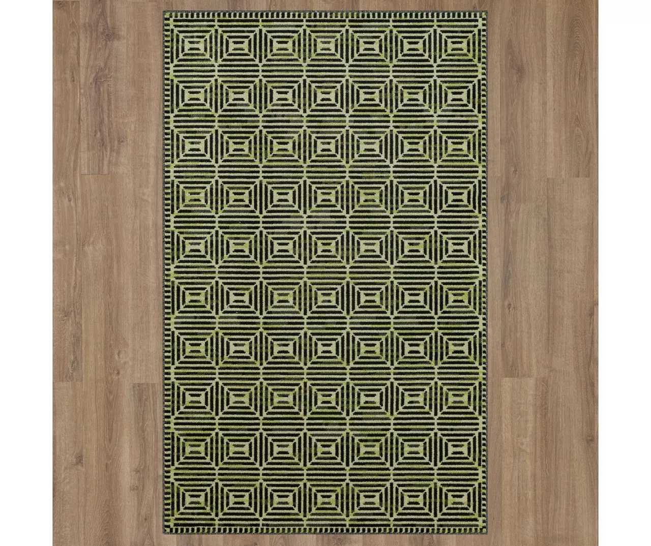 Arostrand Black & Gray Geometric Linework Area Rug, (5' X 8') 4 Arostrand Black & Gray Geometric Linework Area Rug, (5' X 8') - Image 4