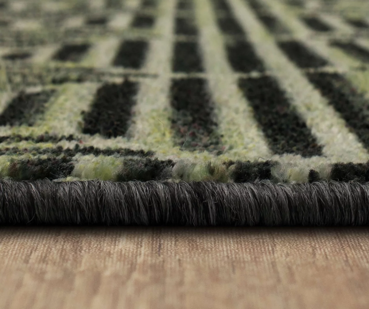 Arostrand Black & Gray Geometric Linework Area Rug, (5' X 8') 8 Arostrand Black & Gray Geometric Linework Area Rug, (5' X 8') - Image 8