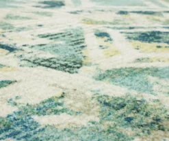 Danae Teal & Beige Geometric Area Rug, (2' X 8') 13 Danae Teal & Beige Geometric Area Rug, (2' X 8') -Cuisinart Store 810600904 A8 3