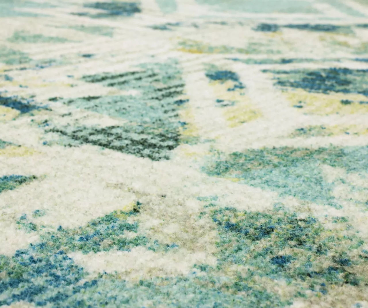 Danae Teal & Beige Geometric Area Rug, (2' X 8') 5 Danae Teal & Beige Geometric Area Rug, (2' X 8') - Image 5