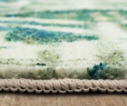 Danae Teal & Beige Geometric Area Rug, (2' X 8') 15 Danae Teal & Beige Geometric Area Rug, (2' X 8') -Cuisinart Store 810600904 A8 4