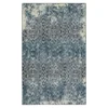 Maisie Navy & White Geometric Area Rug, (2.5' X 4' 2")