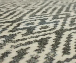 Maisie Gray & White Geometric Area Rug, (2' X 10') -Cuisinart Store 810600933 A8 3