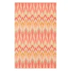 Stella Pink & Beige Peaked Stripes Area Rug, (8' X 10')