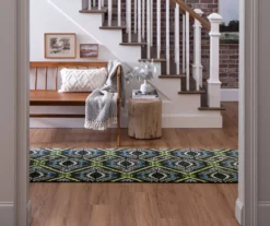 Celinda Blue, Green & Black Geo Area Rug, (2.5' X 10') 12 Celinda Blue, Green & Black Geo Area Rug, (2.5' X 10') -Cuisinart Store 810600974 A0 3 1