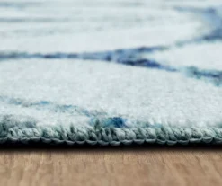 Elyzabeth Blue & White Lattice Area Rug, (2.5' X 10') -Cuisinart Store 810600981 A8 4