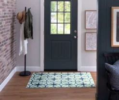 Elyzabeth Blue & White Lattice Area Rug, (3' X 5') -Cuisinart Store 810600982 A0 3