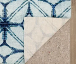 Elyzabeth Blue & White Lattice Area Rug, (3' X 5') -Cuisinart Store 810600982 A8 2