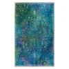 Rowland Teal & Green Ornamental Floral Area Rug, (8' X 10')
