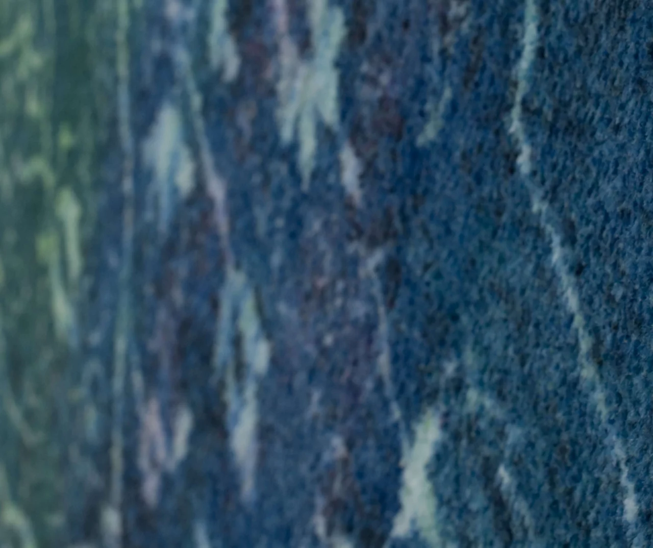 Rowland Teal & Green Ornamental Floral Area Rug, (8' X 10') 4 Rowland Teal & Green Ornamental Floral Area Rug, (8' X 10') - Image 4