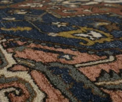 Tethys Navy & Brown Ornamental Area Rug, (2' X 8') -Cuisinart Store 810601024 A8 3