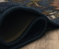 Tethys Navy & Brown Ornamental Area Rug, (2' X 8') -Cuisinart Store 810601024 A8 5