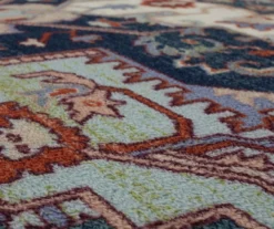 Tethys Green & Blue Ornamental Accent Rug, (20" X 34") 13 Tethys Green & Blue Ornamental Accent Rug, (20" X 34") -Cuisinart Store 810601028 A8 3