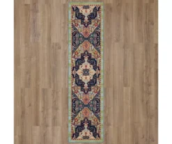 Tethys Green & Blue Ornamental Area Rug, (2' X 8') 11 Tethys Green & Blue Ornamental Area Rug, (2' X 8') -Cuisinart Store 810601029 A0 2