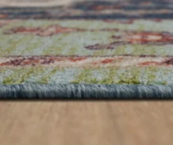 Tethys Green & Blue Ornamental Area Rug, (2' X 8') 14 Tethys Green & Blue Ornamental Area Rug, (2' X 8') -Cuisinart Store 810601029 A8 4