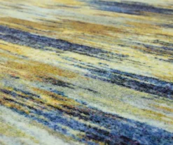 Warrick Tan & Blue Abstract Area Rug, (2' X 8') -Cuisinart Store 810601032 A8 3