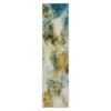 Shoreline Water Blue & Brown Abstract Area Rug, (2' X 10')
