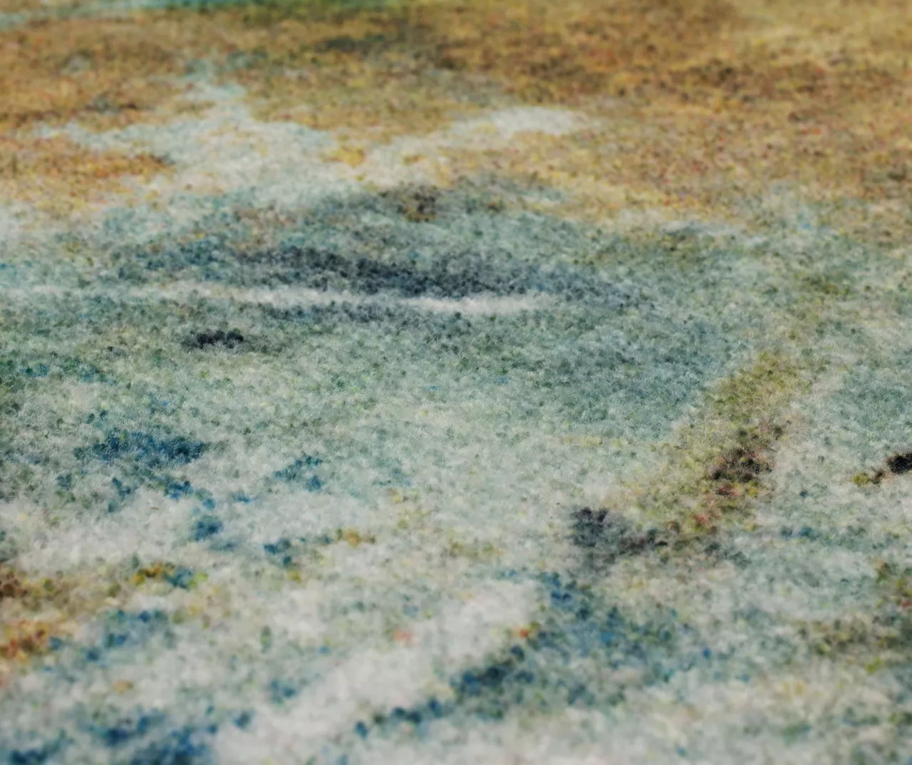 Shoreline Water Blue & Brown Abstract Area Rug, (2' X 10') 5 Shoreline Water Blue & Brown Abstract Area Rug, (2' X 10') - Image 5