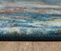 Blue & Multi-Color Layered Marble Area Rug, (2' X 8') -Cuisinart Store 810601069 A8 4
