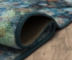 Blue & Multi-Color Layered Marble Area Rug, (2' X 8') -Cuisinart Store 810601069 A8 5