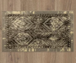 Tecate Gray Bordered Arabesque Accent Rug, (20" X 34") 11 Tecate Gray Bordered Arabesque Accent Rug, (20" X 34") -Cuisinart Store 810601073 A0 2