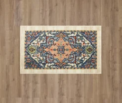 Tethys Blue & Peach Ornamental Accent Rug, (20" X 34") -Cuisinart Store 810601105 A0 2