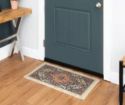 Tethys Blue & Peach Ornamental Accent Rug, (20" X 34") -Cuisinart Store 810601105 A0 3