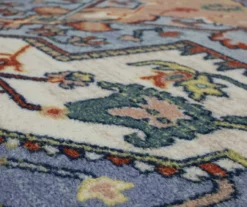 Tethys Blue & Peach Ornamental Accent Rug, (20" X 34") -Cuisinart Store 810601105 A8 3