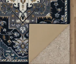 Tethys Navy & Charcoal Ornamental Accent Rug, (20" X 34") 11 Tethys Navy & Charcoal Ornamental Accent Rug, (20" X 34") -Cuisinart Store 810601110 A8 2