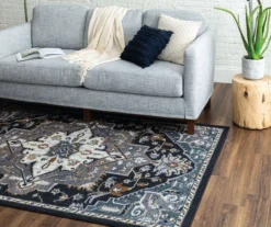 Tethys Navy & Charcoal Ornamental Area Rug, (5' X 8') -Cuisinart Store 810601112 A0 4