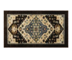 Akron Brown & Beige Geometric Accent Rug, (20" X 34")