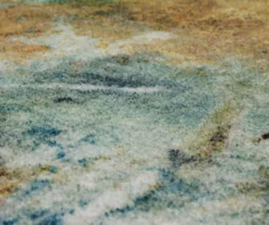 Shoreline Water Blue & Brown Abstract Area Rug, (2.5' X 6') -Cuisinart Store 810601147 A8 3