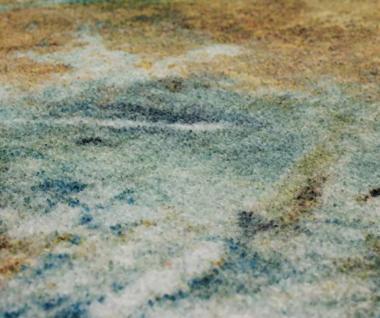 Shoreline Water Blue & Brown Abstract Area Rug, (5' X 8') 5 Shoreline Water Blue & Brown Abstract Area Rug, (5' X 8') - Image 5