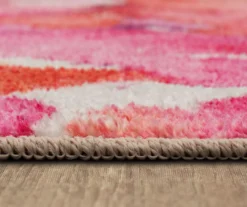 Sunwashed Dream Pink & Blue Watercolor Area Rug, (8' X 10') -Cuisinart Store 810601160 A8 4