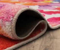 Sunwashed Dream Pink & Blue Watercolor Area Rug, (8' X 10') -Cuisinart Store 810601160 A8 5