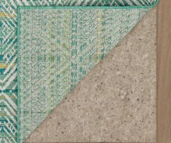 Poolside Diamond Teal & Green Outdoor Area Rug, (8' X 10') -Cuisinart Store 810601178 A8 2