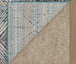 Poolside Diamond Blue & Brown Outdoor Area Rug, (8' X 10') -Cuisinart Store 810601195 A8 2