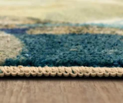 Canvas Rings Aqua & Beige Abstract Area Rug, (5' X 8') -Cuisinart Store 810601216 A8 4