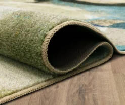 Canvas Rings Aqua & Beige Abstract Area Rug, (5' X 8') -Cuisinart Store 810601216 A8 5