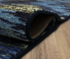 Warrick Navy & Black Abstract Area Rug, (4' X 6') -Cuisinart Store 810601226 A8 5