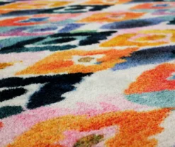 Dark Orange & Navy Watercolor Ikat Area Rug, (2' X 8') 11 Dark Orange & Navy Watercolor Ikat Area Rug, (2' X 8') -Cuisinart Store 810601229 A8 3